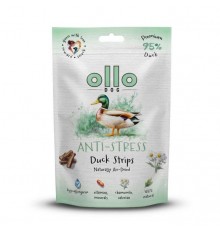 OLLO Air-Dried Anti-Stress Duck strips - dog treat - 80g