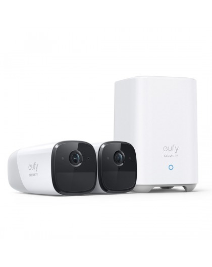 Eufy Security, eufyCam 2 Pro Wireless Home Security Camera System, 365-Day Battery Life, HomeKit Compatibility, 2K Resolution, I