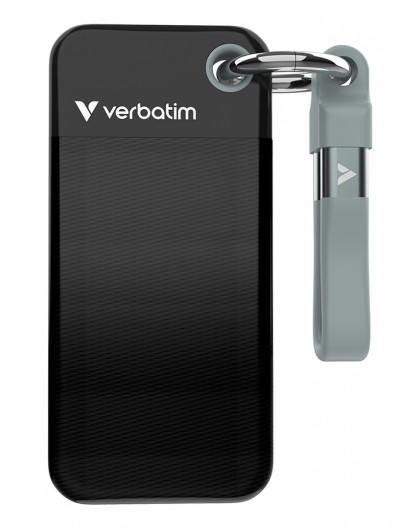 Verbatim Pocket SSD USB 3.2 Gen 2 2TB Black/Grey