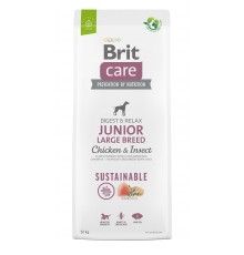 BRIT Care Dog Sustainable Junior Large Breed Chicken & Insect - dry dog food - 12 kg