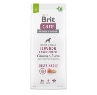 BRIT Care Dog Sustainable Junior Large Breed Chicken & Insect - dry dog food - 12 kg