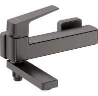 Wall-mounted bathtub mixer - with folding spout