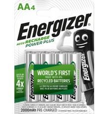 ENERGIZER BATTERY RECHARGEABLE POWER PLUS AA HR6/4 2000mAh