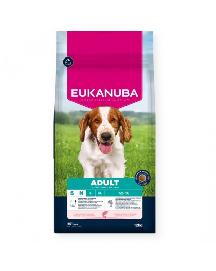 EUKANUBA Adult Small/Medium Salmon & Barley - dry dog food - 12kg
