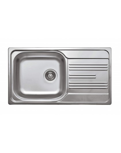 1-bowl steel sink with drainer