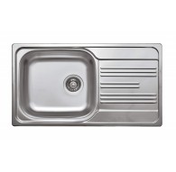 1-bowl steel sink with drainer