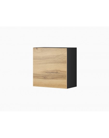 Cama square cabinet VIGO 50/50/30 black/wotan oak