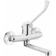 Wall-mounted washbasin mixer with lever Clinic
