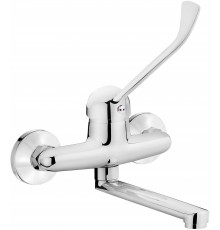 Wall-mounted washbasin mixer with lever Clinic