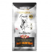 BIOFEED Euphoria Fresh Adult Mini & Small Pork with goose - dry dog food - 2kg