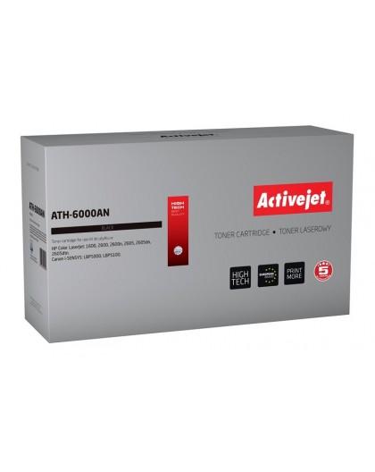 Activejet ATH-6000AN Toner (replacement for HP 124A Q6000A, Canon CRG-707B Premium 2500 pages black)