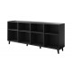 ETNA chest of drawers 200x42x82 black matt