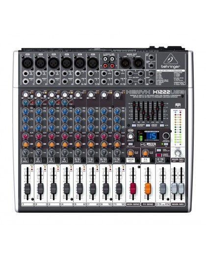 Behringer X1222USB audio mixer 4 channels
