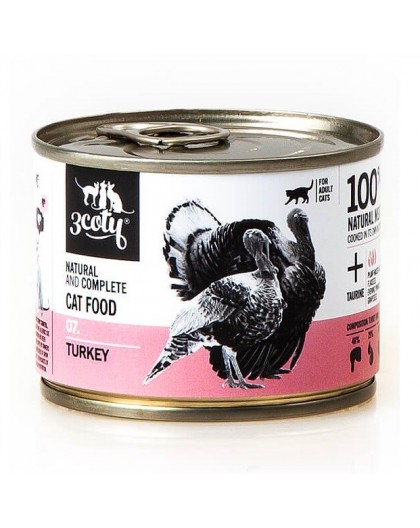 3COTY 07. Turkey - wet cat food - 180g