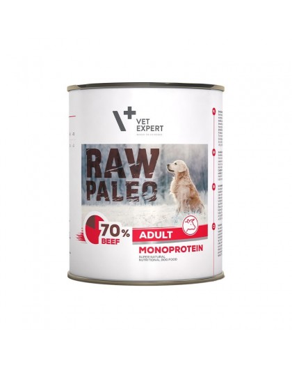 RAW PALEO Adult Monoprotein Beef - wet dog food - 800 g