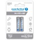Rechargeable batteries everActive Ni-MH R03 AAA 800 mAh Silver Line - 2 pieces
