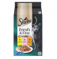 Sheba Fresh & Fine Mini Fish Dishes in Sauce 6 x 50g