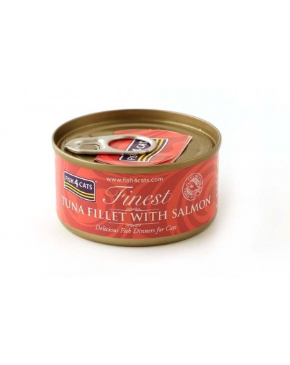 FISH4CATS Tuna fillet with salmon - wet cat food - 70g