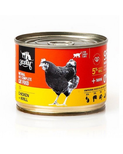 3COTY 15. Chicken and krill - wet cat food - 180g