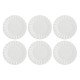Set of 6 Ducale Salad Plates - White, 20 cm