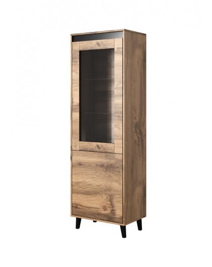 Cabinet NORD 60x38x182.5 cm oak wotan/anthracite