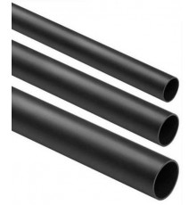 Rigid, smooth wiring pipe BLACK CRL-22 2m (PACK of 25pcs)