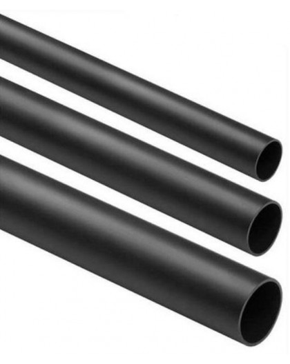 Rigid, smooth wiring pipe BLACK CRL-22 2m (PACK of 25pcs)