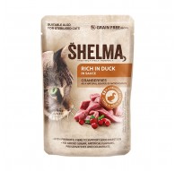 SHELMA Rikkalikus pardilihas kastmes - niisked kassitoidud - 85g