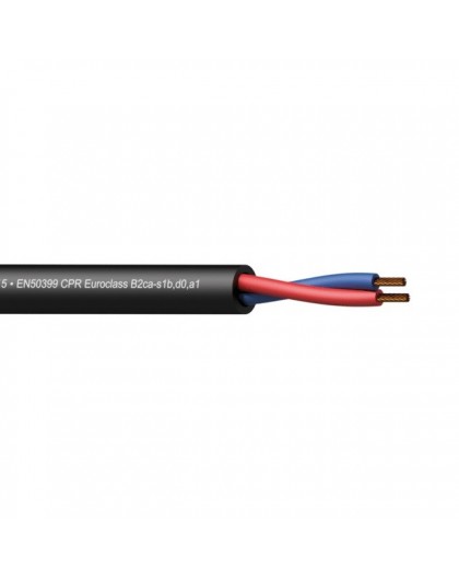 PROCAB CLS215-B2CA/3 – Loudspeaker cable - 2 x 1.5 mm2 - 16 AWG - EN50399 CPR Euroclass B2ca-s1b,d0,a1 300 m wooden reel