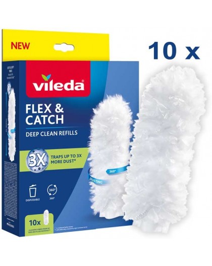 Vileda Flex&Catch dustpan refills, 10 pcs.