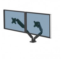 Fellowes Platinum Series Dual Monitor Arm - Monitor Mount for Two 8KG 40 Inch Screens - Adjustable Dual Monitor Desk Mount - Til