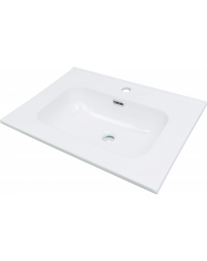 Ceramic recessed washbasin - 60 cm