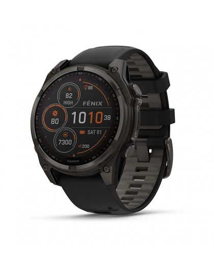 Garmin fenix 8 3.3 cm (1.3") 51 mm Digital 260 x 260 pixels Touchscreen Titanium Wi-Fi GPS (satellite)
