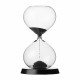 RITUALI DOMESTICI SCORRENDO Hourglass black 13.5 x 23 cm