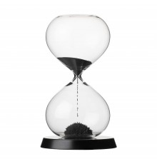 RITUALI DOMESTICI SCORRENDO Hourglass black 13.5 x 23 cm