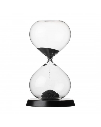 RITUALI DOMESTICI SCORRENDO Hourglass black 13.5 x 23 cm