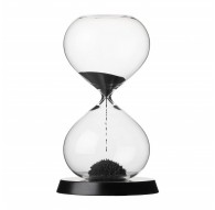 RITUALI DOMESTICI SCORRENDO Hourglass black 13.5 x 23 cm