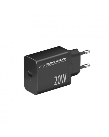 Esperanza EZC104K mains charger 20W Black