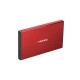 NATEC HDD ENCLOSURE RHINO GO (USB 3.0, 2.5", RED)