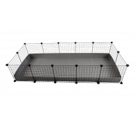 C&C modular cage 5x2 pig rabbit hedgehog silver 180 x 75 x 37 cm