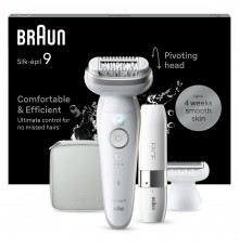 Braun Silk-épil 9 9-341 epilator 40 tweezers White
