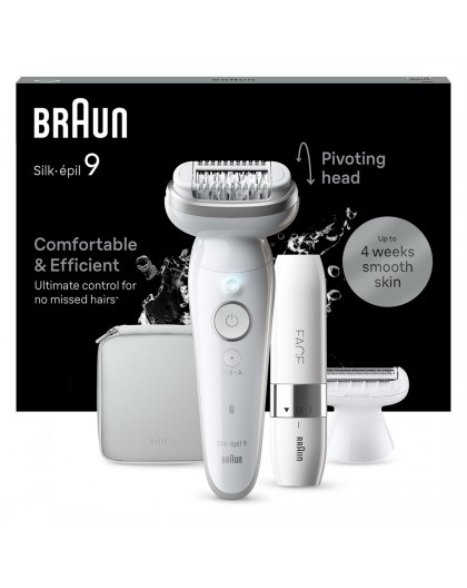 Braun Silk-épil 9 9-341 epilator 40 tweezers White