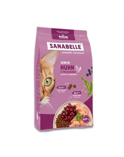 BOSCH Sanabelle Life Senior chicken & cranberries - dry cat food - 8kg