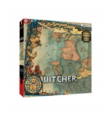 Good Loot The Witcher: Northern Kingdom Map Jigsaw puzzle 1000 pc(s)