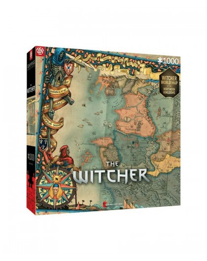 Good Loot The Witcher: Northern Kingdom Map Jigsaw puzzle 1000 pc(s)
