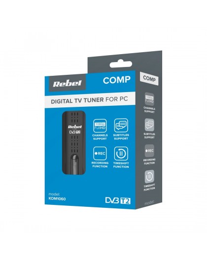 Rebel Comp Tuner DVB-T2,DVB-C,DVB-T H.265 HEVC USB
