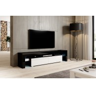 Cama TV stand TORO 200 black/white gloss