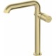 High basin faucet with rectangular spout