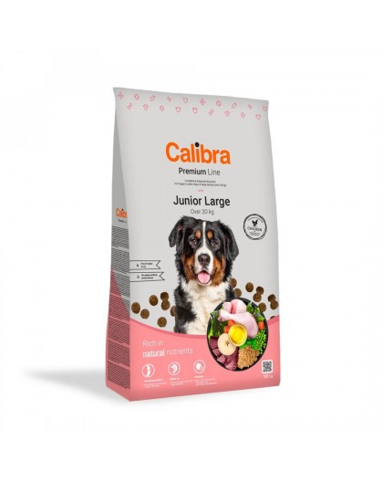 CALIBRA Premium Line Junior Large Chicken - dry dog food - 12kg