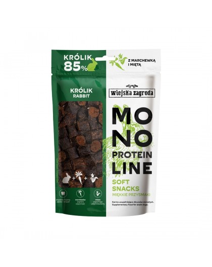 WIEJSKA ZAGRODA Monoprotein line Soft snacks Rabbit - dog treat - 115g